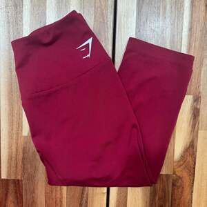 Gymshark Cropped Red Training Leggings